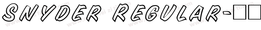Snyder Regular字体转换